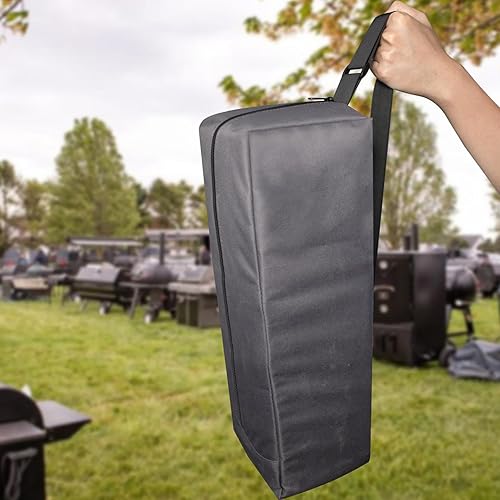 Miniatura 7 de Bolsa de almacenamiento para parrilla, almacenamiento de utensilios de parrilla, 600D impermeable Oxford plegable para acampar y senderismo,