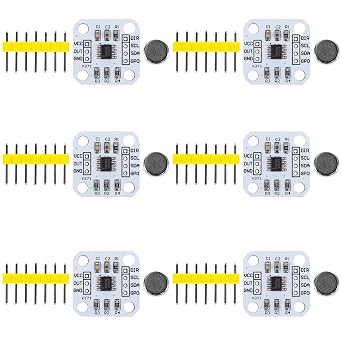 6pcs AS5600 Magnetic Encoder Non-Contact Magnetic Induction Angle Measurement Sensor Module 12bit, I2C, PWM, high Precision,Equipped with Multiple Output Modes and Intelligent Low-Power Modes