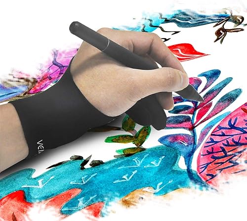 Miniatura 4 de VEIKK Guante de artista para tableta de dibujo, GL-08, bueno para mano derecha o mano izquierda