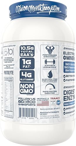 Vista 120 de VMI Sports ProtoLyte Proteína aislada de suero en polvo Proteína de suero baja en calorías en polvo para perder peso Proteína en polvo