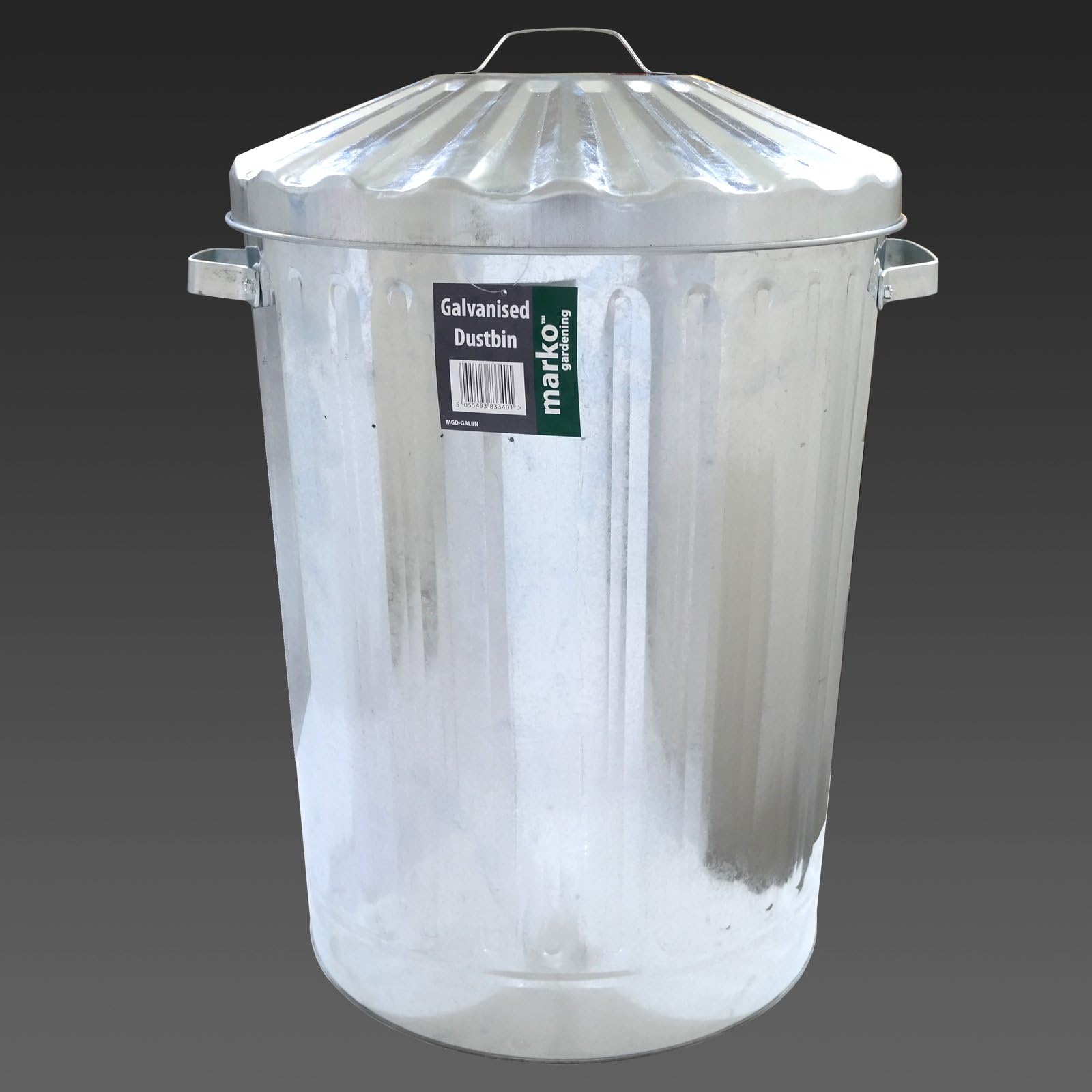 4 x Large 90L Litre Galvanised Steel Metal Bin Ideal for Animal Feed