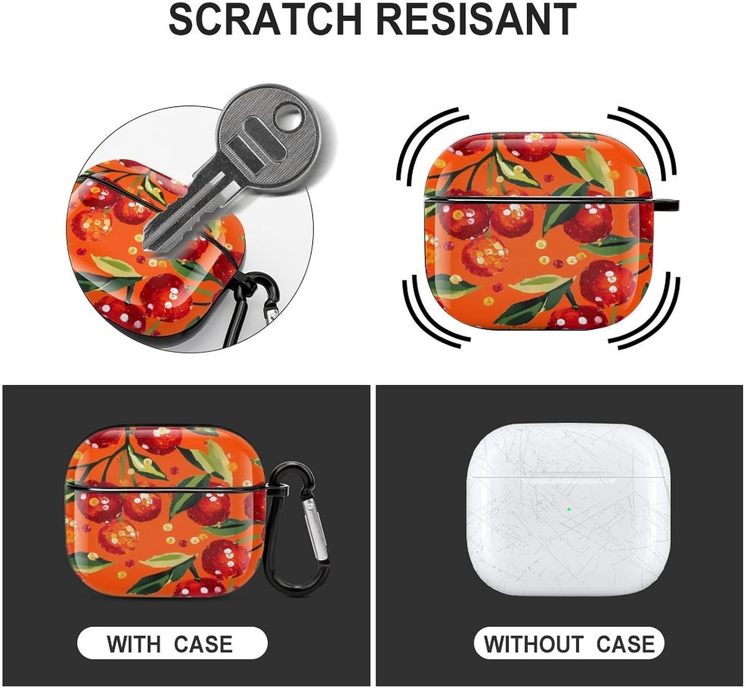 Sequin Cherry1 Funny Earbuds Case for Airpods 3 image 3