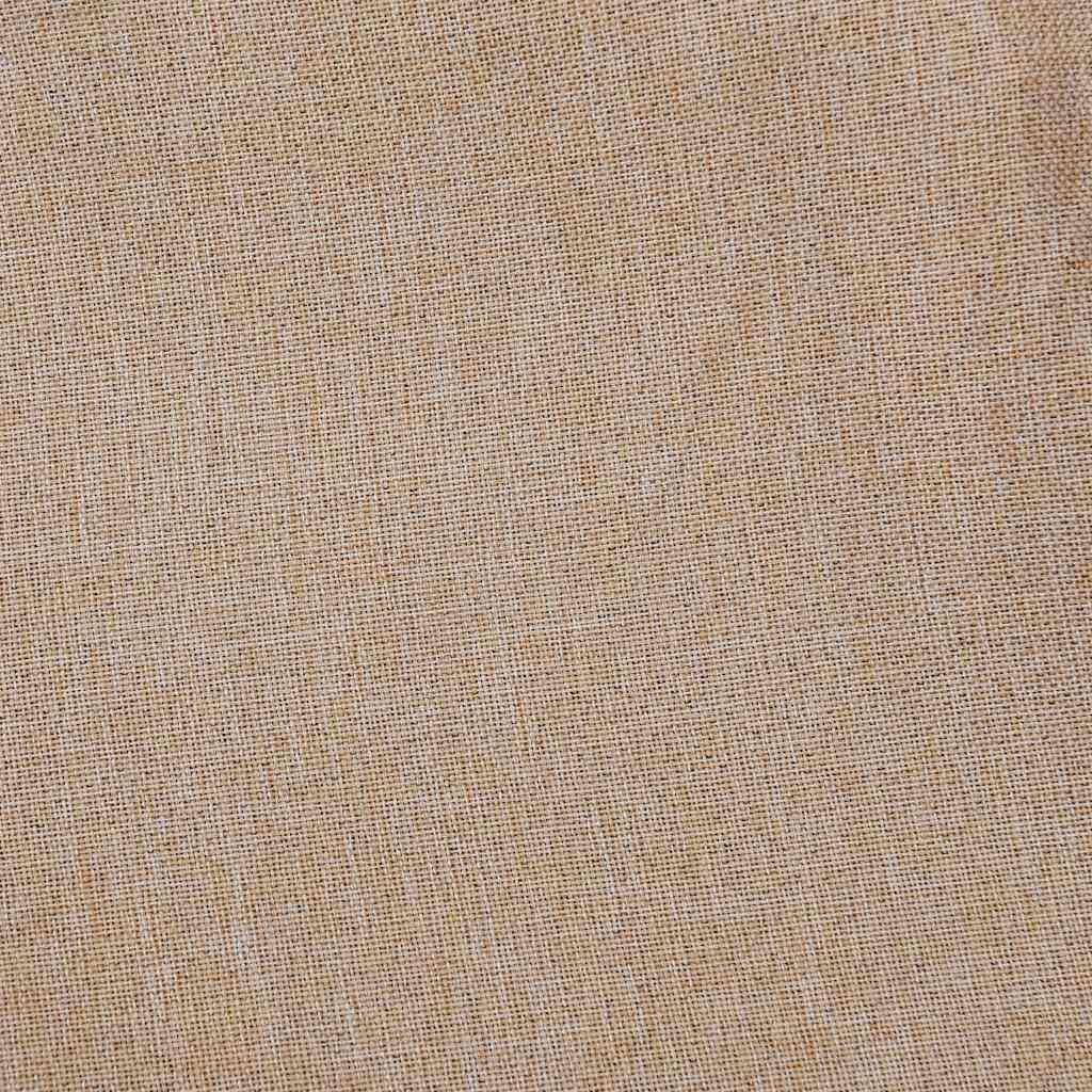 Lniana zasłona zaciemniająca z haczykami 290 x 245 cm beżowa | 100% poliester, można prać w pralce, prywatność, salon i sypialnia, karnisz nie jest dołączony
