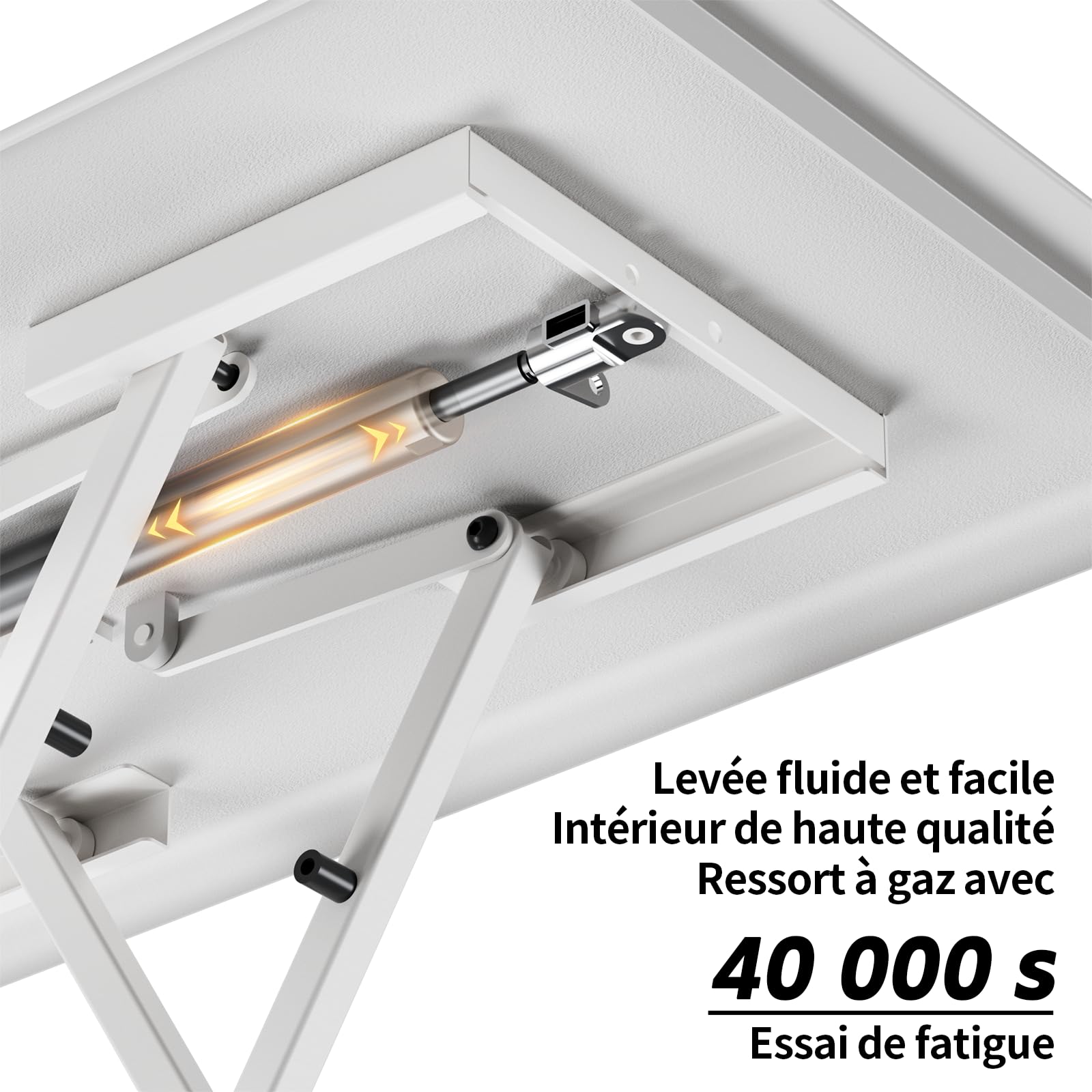 Mensola regolabile in altezza, convertitore da scrivania ultra sottile, spessore solo 2,8 mm, bordi arrotondati ergonomici, posto di lavoro, scrivania in piedi, per laptop, schermo del PC