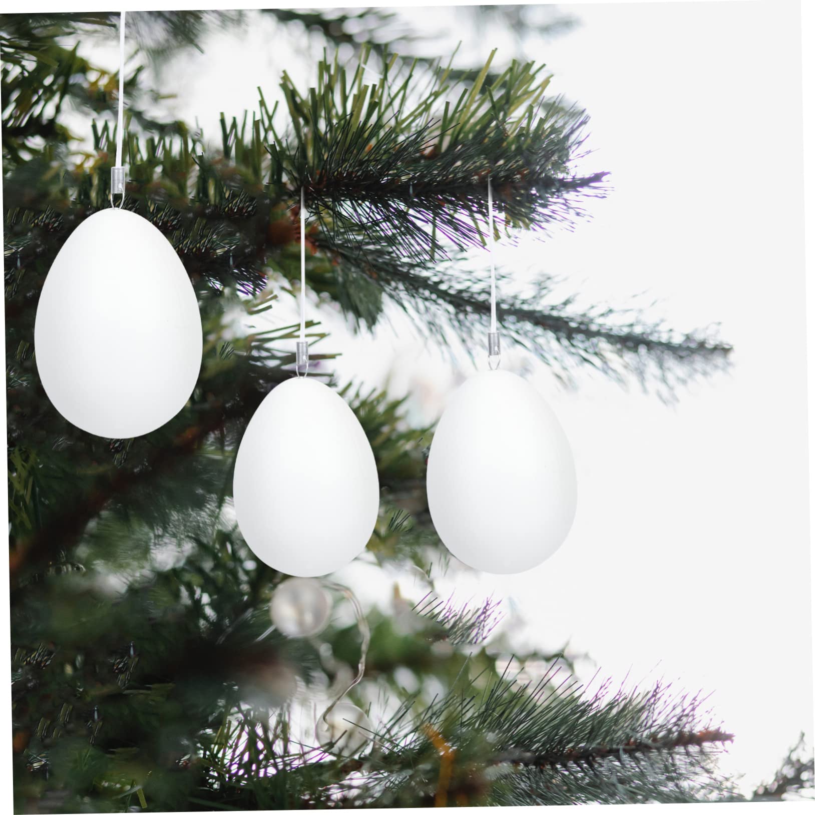 Cabilock 3 Set Di Pasqua Appeso Gel Ermetico Coperchio Cestino Precompilato Giocattoli Morbidi Oggetti Di Scena Pasquali Delizioso Di Pasqua Plastica Bianca Pezzi * 3
