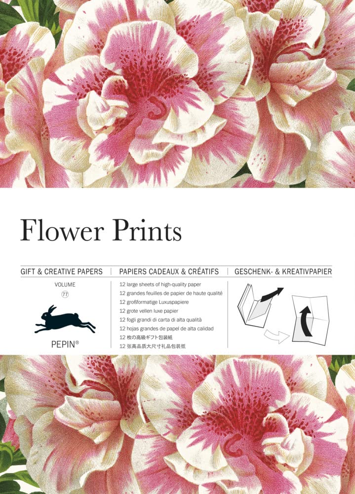 Flower Prints: Gift & Creative Paper Book Vol. 77 (Multilingual Edition)
