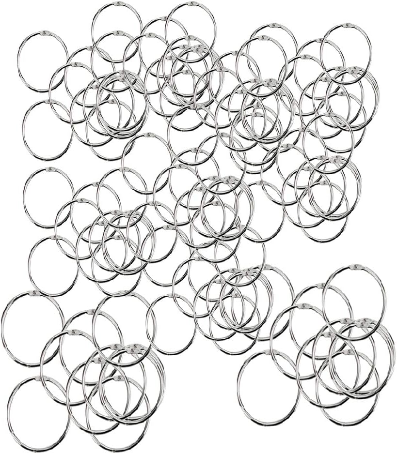 100PCS Nickel-Plated Book Leaf Clip Binders, Tight Lock-in Design, Secure, Easy to Open - 1.75 Inch