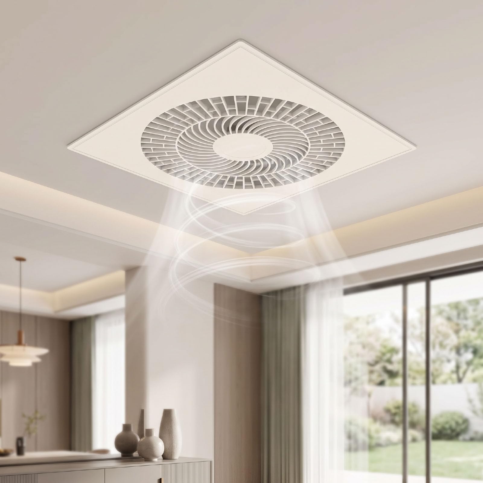 Fafeicy Ventilador Enfriador de Aire, Control Remoto con Temporizador de 300 X 300 Mm