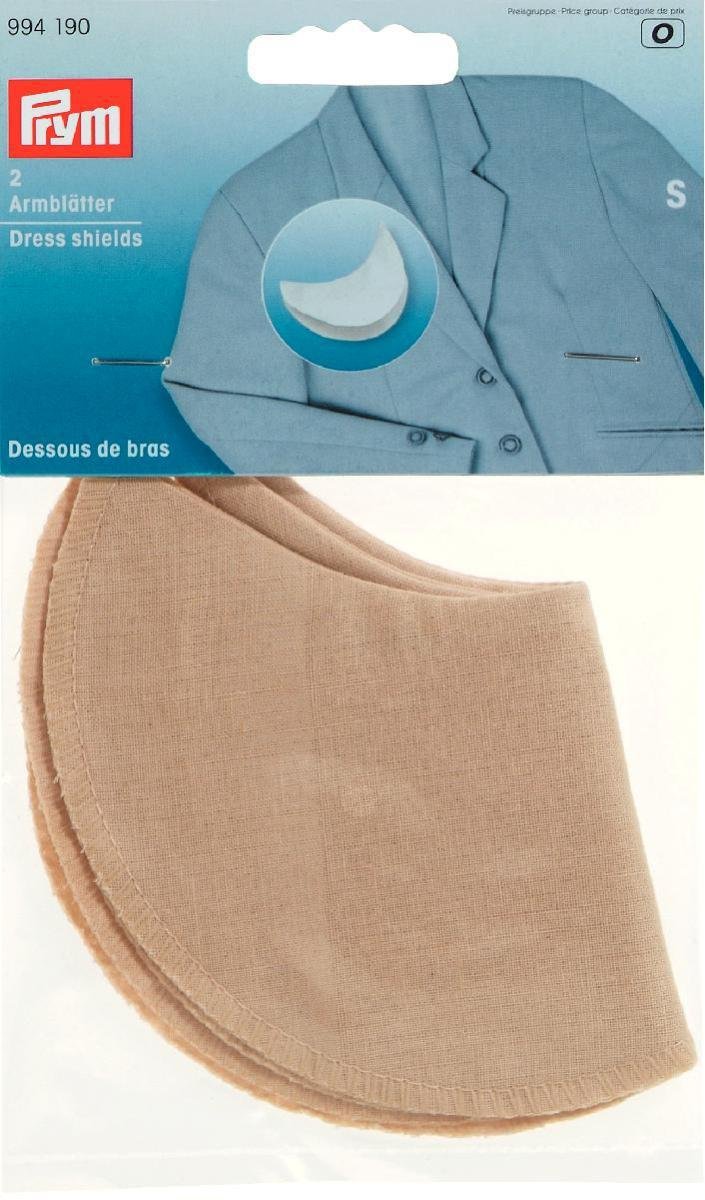 Prym Beige Dress Shields Size S 100% Cotton