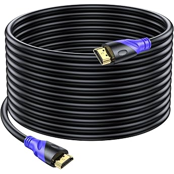 4K/60HZ HDMI Cable 20 m HDMI 2.0 18 Gbps High-Speed Gold-Plated Connectors Ethernet Audio Return Video 4K Full HD1080p 3D Compatible Blu-Ray Laptop PC HDTV