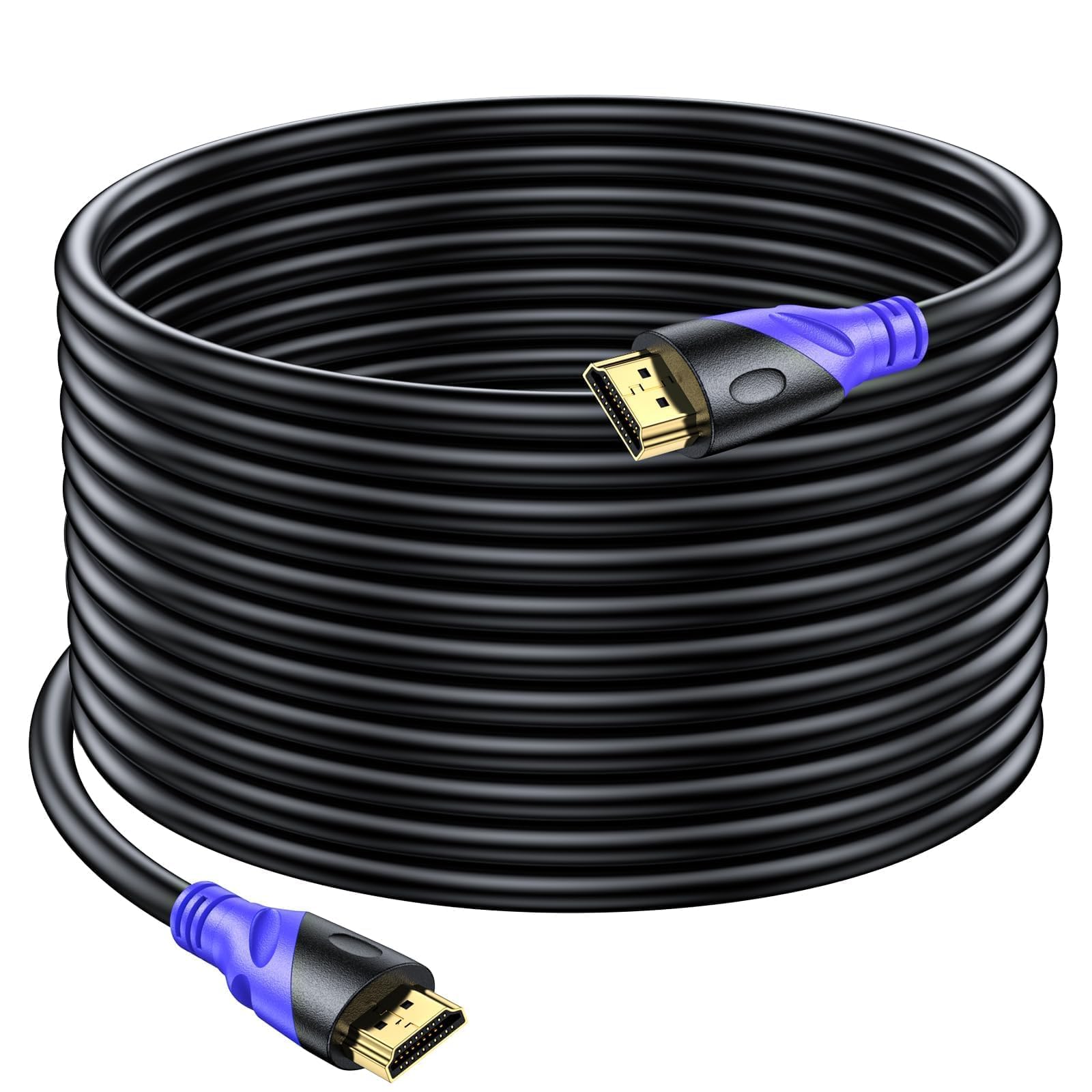 Cavo HDMI 4K/60HZ 20m (HDMI 2.0, 18 Gbps) Connettori Placcati Oro Ad Alta Velocità, Ethernet Audio Return, Compatibile 3D Con Laptop PS3 PC HDTV Proiettore