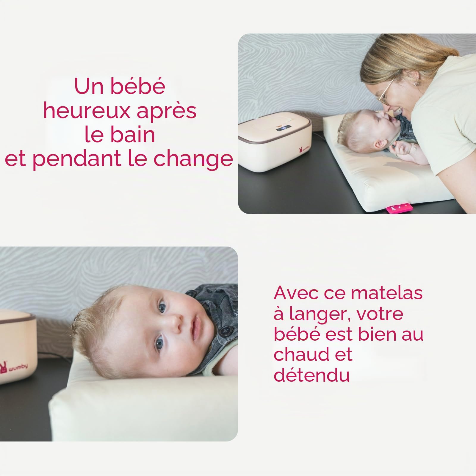 matelas à langer chauffant - charbon