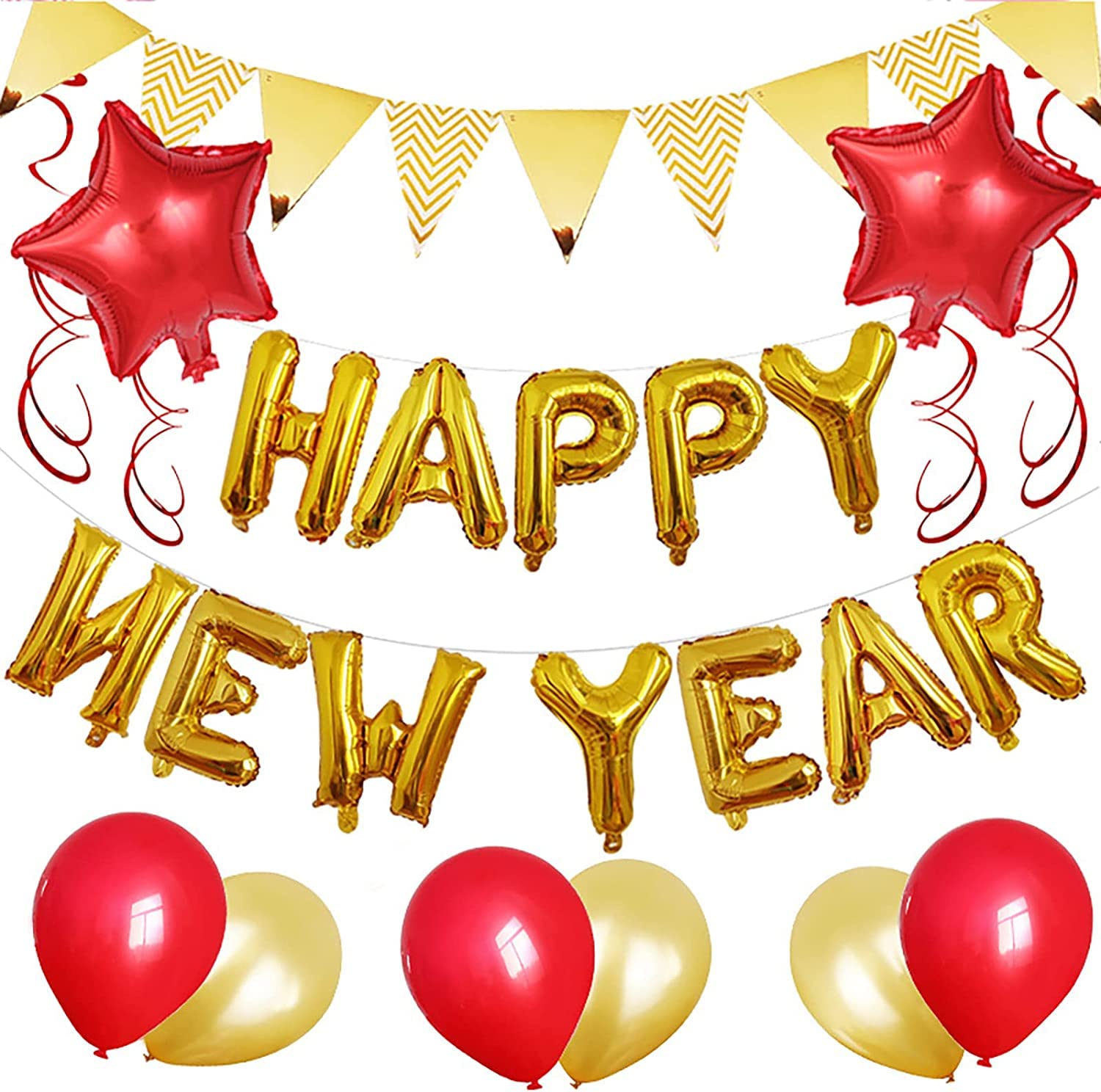 Happy NewYear 風船セット 新年 パーティー 飾り付け 新年 パーティー