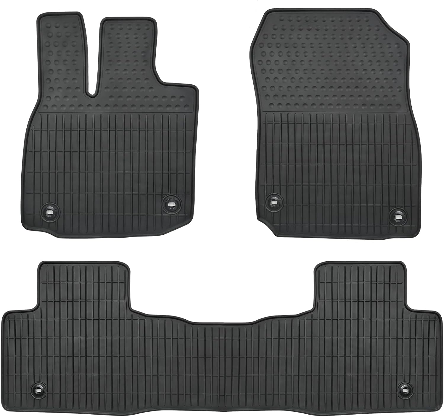 Car Floor Mats Custom Fit for Toyota FJ Cruiser 2007-2014 Black Rubber Auto Liner Mats All Weather Protection
