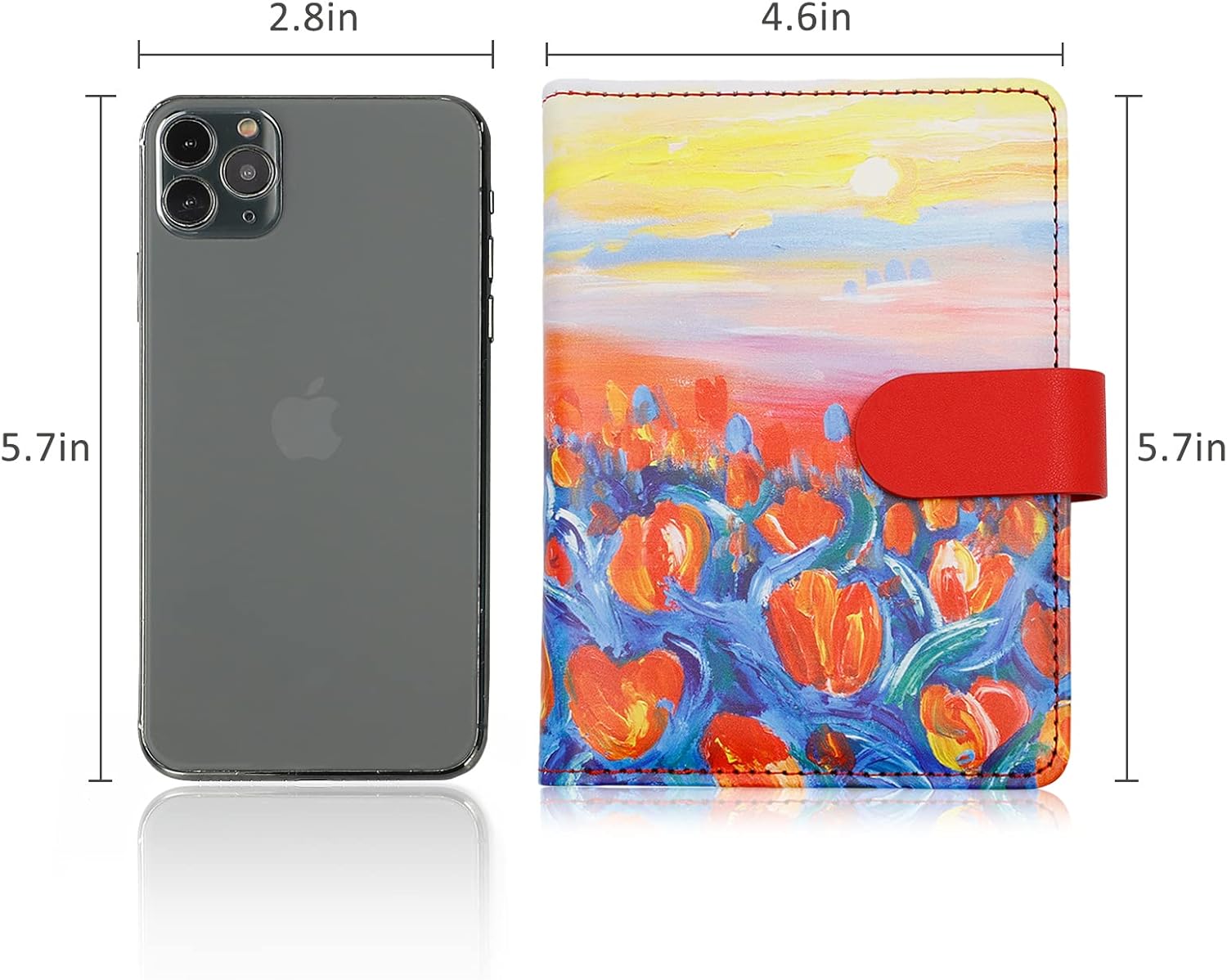 Melsbrinna RFID Passport Holder for Travel, Unisex Adults, Red, PU Leather, RFID Blocking, Passport Cover - Image 7