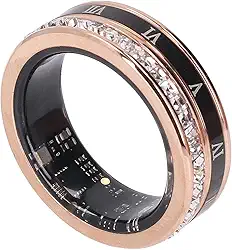 Anel inteligente, à prova d'água, fitness ti, aço, algarismos romanos, rastreador de saúde de anel inteligente, masculino