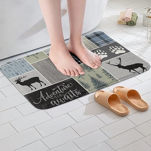 Vista 67 de Erosebridal Alfombra de baño para adolescentes, para motocross, para deportes extremos, para motocicleta, deportiva, antideslizante, absorbente