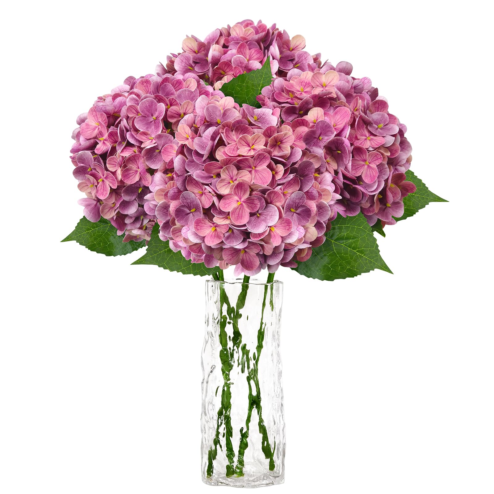 Photo 1 of VUAHAUL Artificial Hydrangea Flowers (4 PCS)
