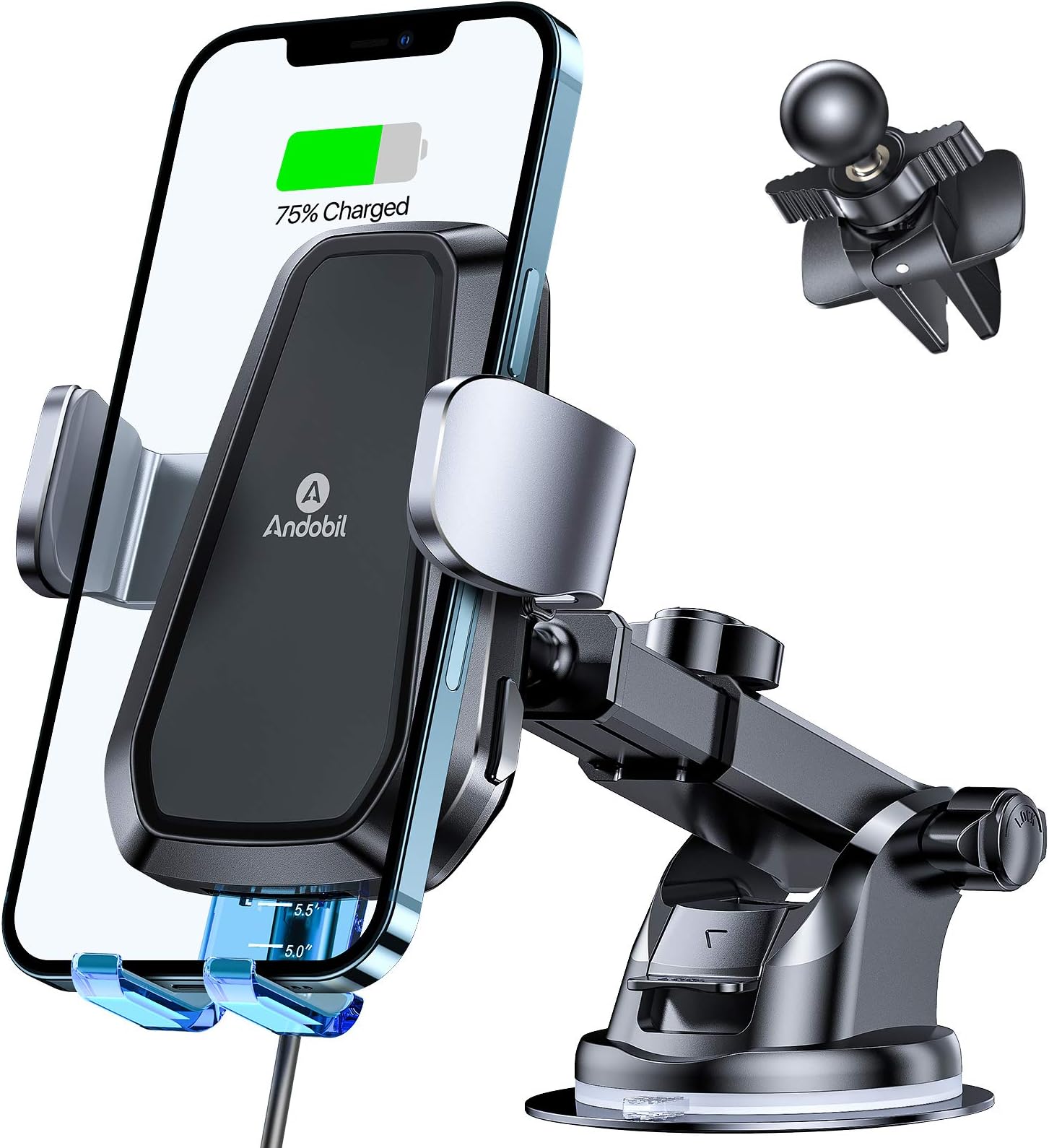 DM Wireless Car Charger 10W Qi Fast Charging Air Vent Car