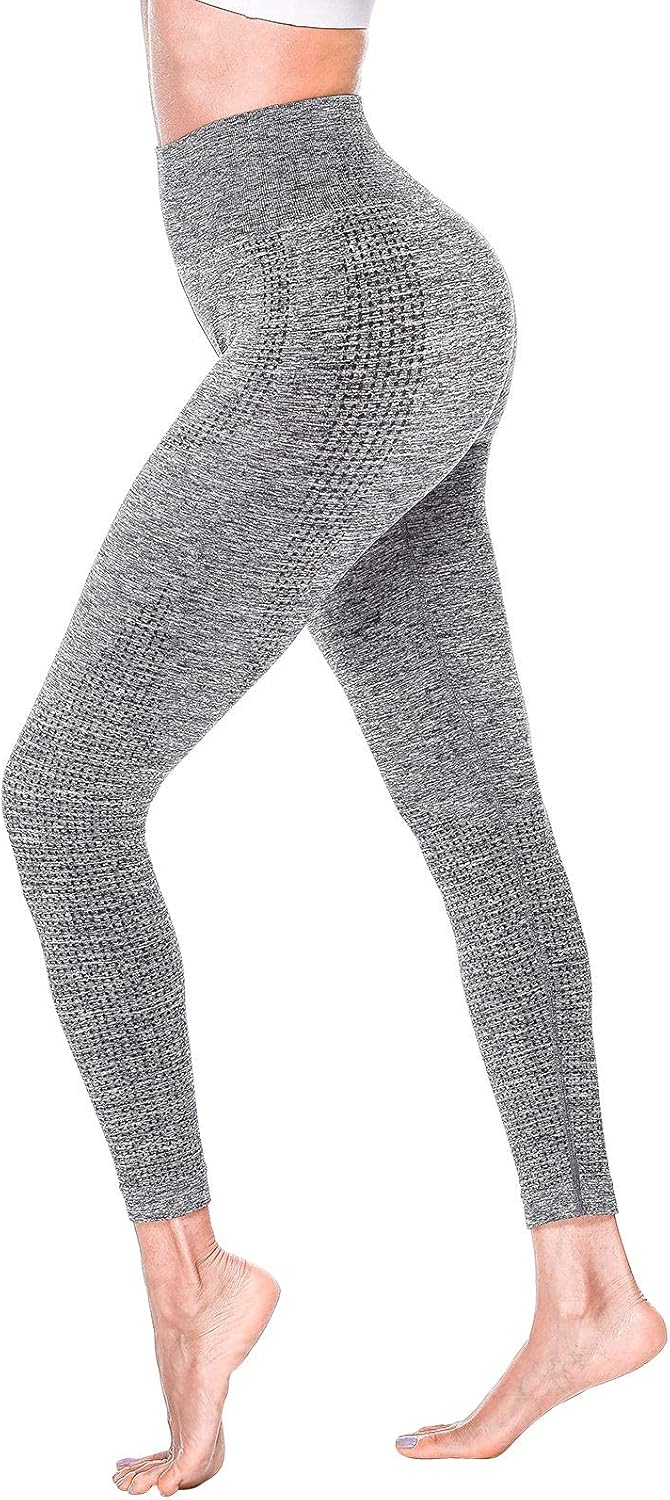 Women's High Waisted Yoga Pants Jogger Seamless Leggings Tummy Control Workout Running Body Shaping Pants