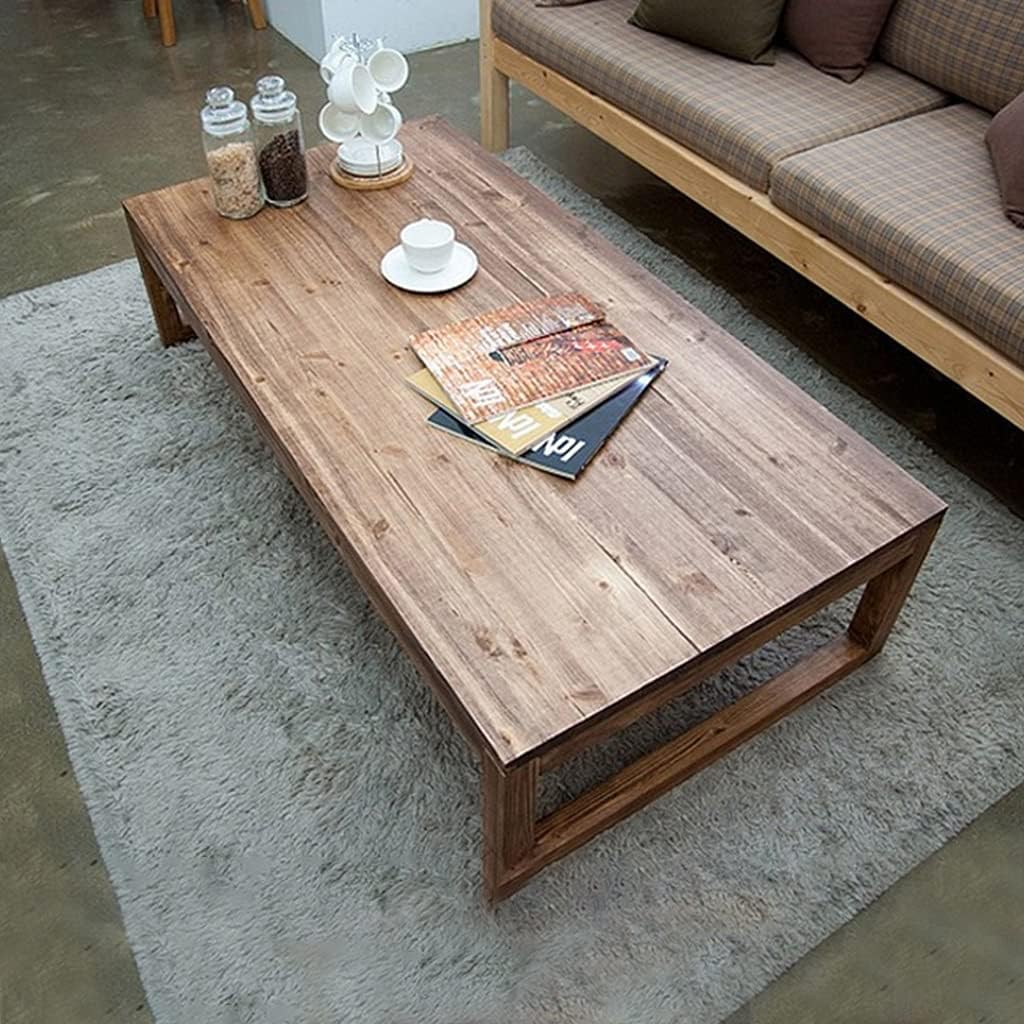 リビングルーム木製コーヒーテーブルバルコニーティーテーブルオフィス長方形コーヒーテーブル寝室木製テーブル木製家具 Color Brown Size 60x60x40cm 座卓 ちゃぶ台 カラー Brown Www Qbusinessmagazine Com