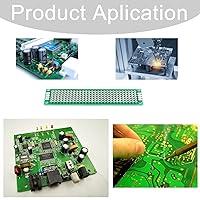 Vista 4 de YUNGUI 20 Pcs 2x8cm PCB Board Small Prototype Boards Universal Printed Circuit Boards Breadboard for DIY Soldering Electronic Project