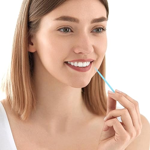 Miniatura 6 de Medsuo 100 piezas de plástico de doble cabeza dentales púas de hilo dental suave púas interdental cepillo dental palillos de hilo dental portátil