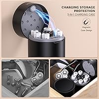 Vista 7 de imuto Baterías recargables AA y AAA con cargador, paquete de 6 baterías AA de 3600 mWh y paquete de 4 baterías AAA de iones de litio de 1300 mWh