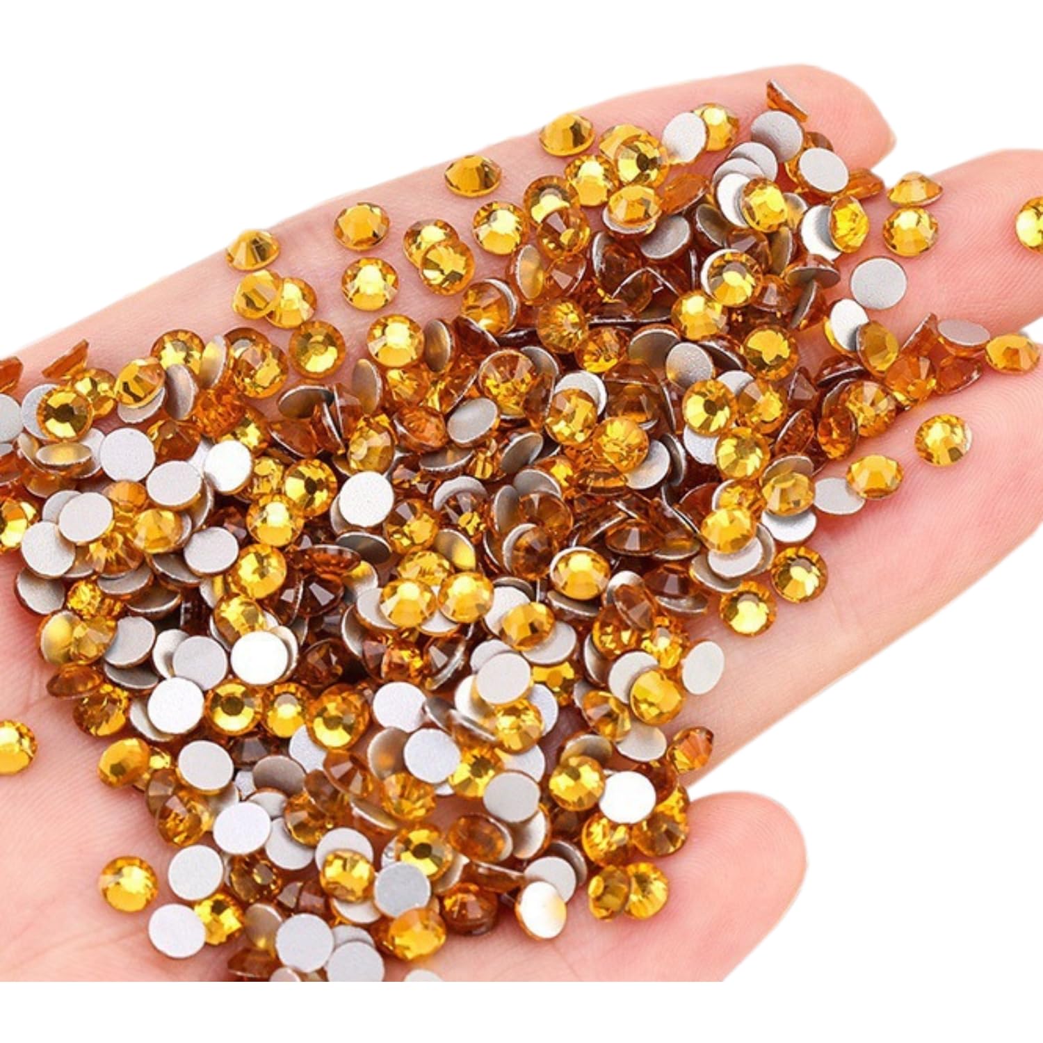 Amazon.co.jp: ラインストーン ネイルパーツ 1440粒 ガラス製 フラット