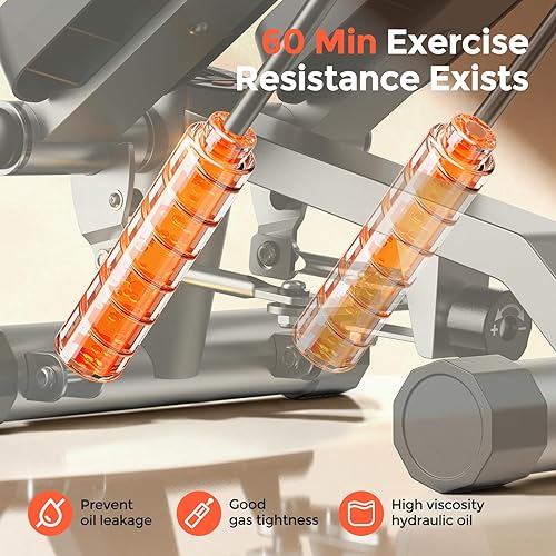 Miniatura 6 de Sportsroyals Stair Stepper,Twist/Mini Stepper for Exercise at Home,Step Machine with Resistance Bands for Full Body Workout, 350lbs+ Capacity