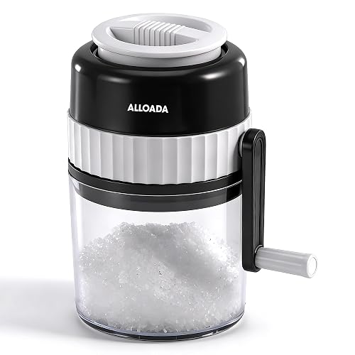 ALLOADA Hand Crank Snow Cone Machine Maker
