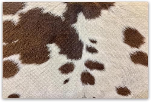 Vista 13 de Manteles individuales con estampado de vaca, manteles individuales con estampado de animales de granja en blanco y negro, con patrón de las tierras