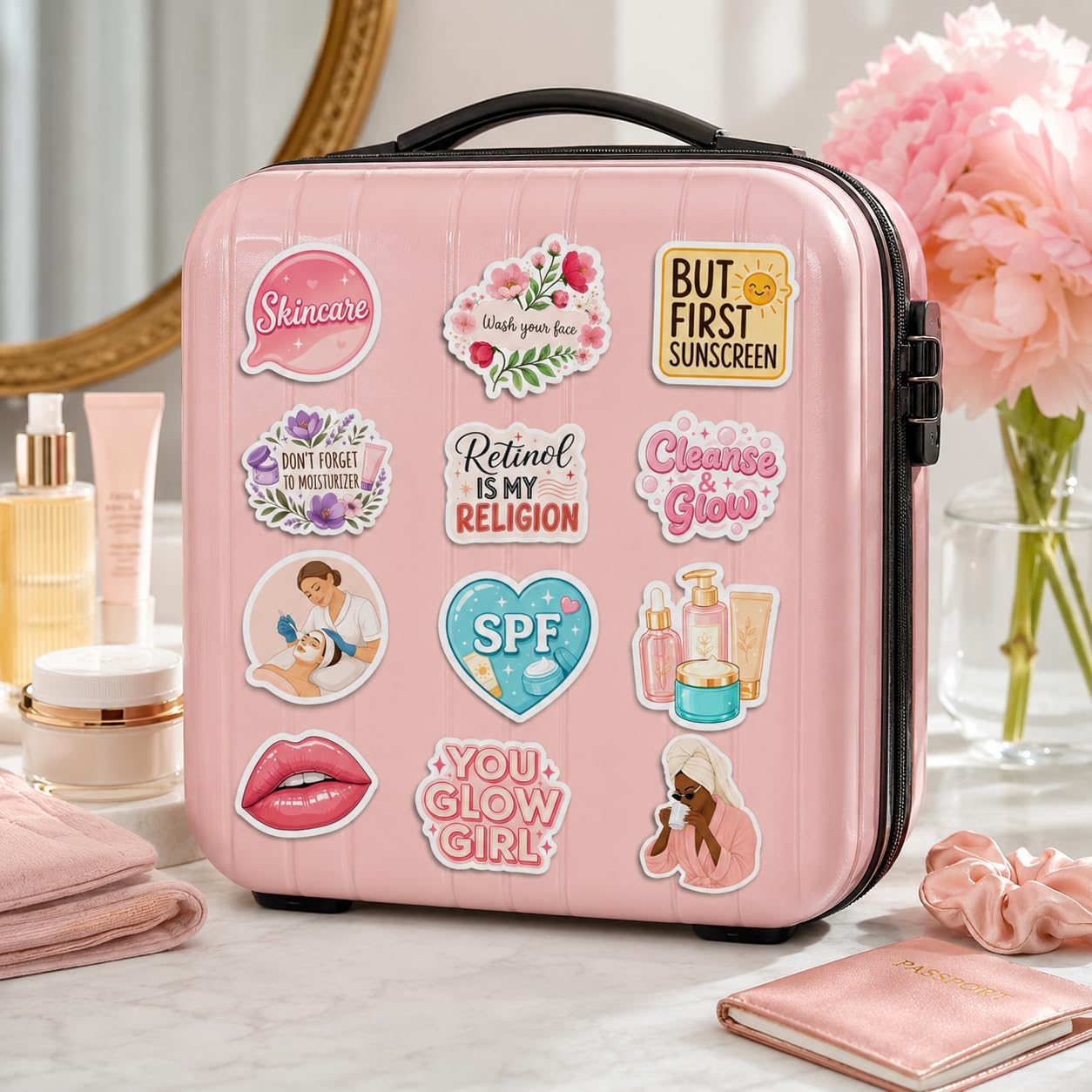 60Pcs Esthetician Stickers, Beauty Professional Stickers Pack image 5