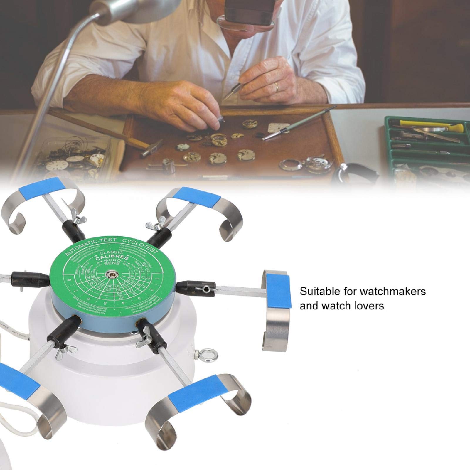 Orologi di prova per orologi, pratico tester automatico per orologi uso stabile automatico per testare orologi automatici e avvolgitori di orologi