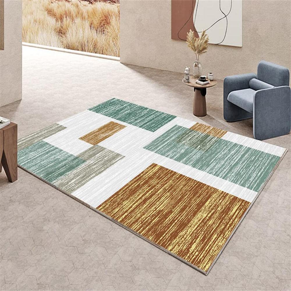 Tapis de cuisine géométrique et chic pour un salon au design moderne
