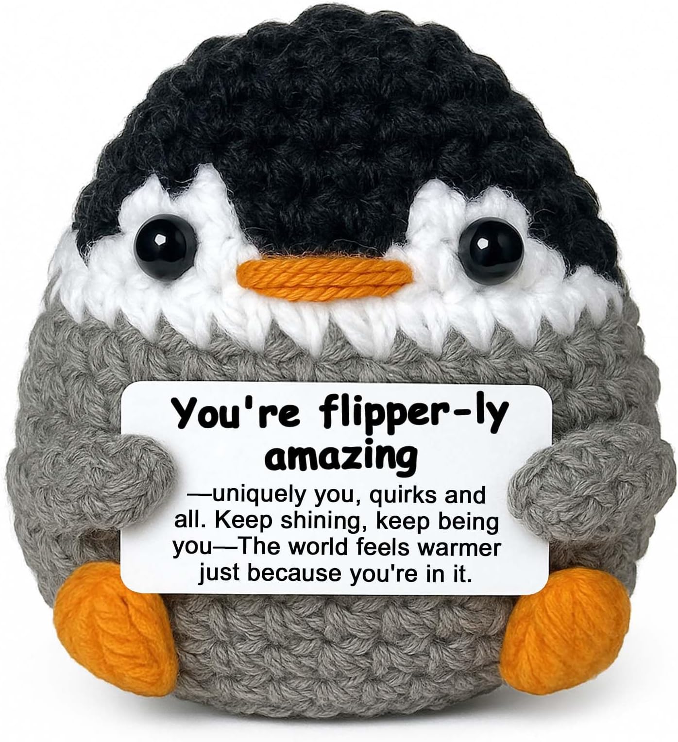 Positive Animals, Crochet You are Amazing Penguin Gifts for Women, Inspirational Motivational Encouragement Appreciate Gifts for Coworker Friend Her
