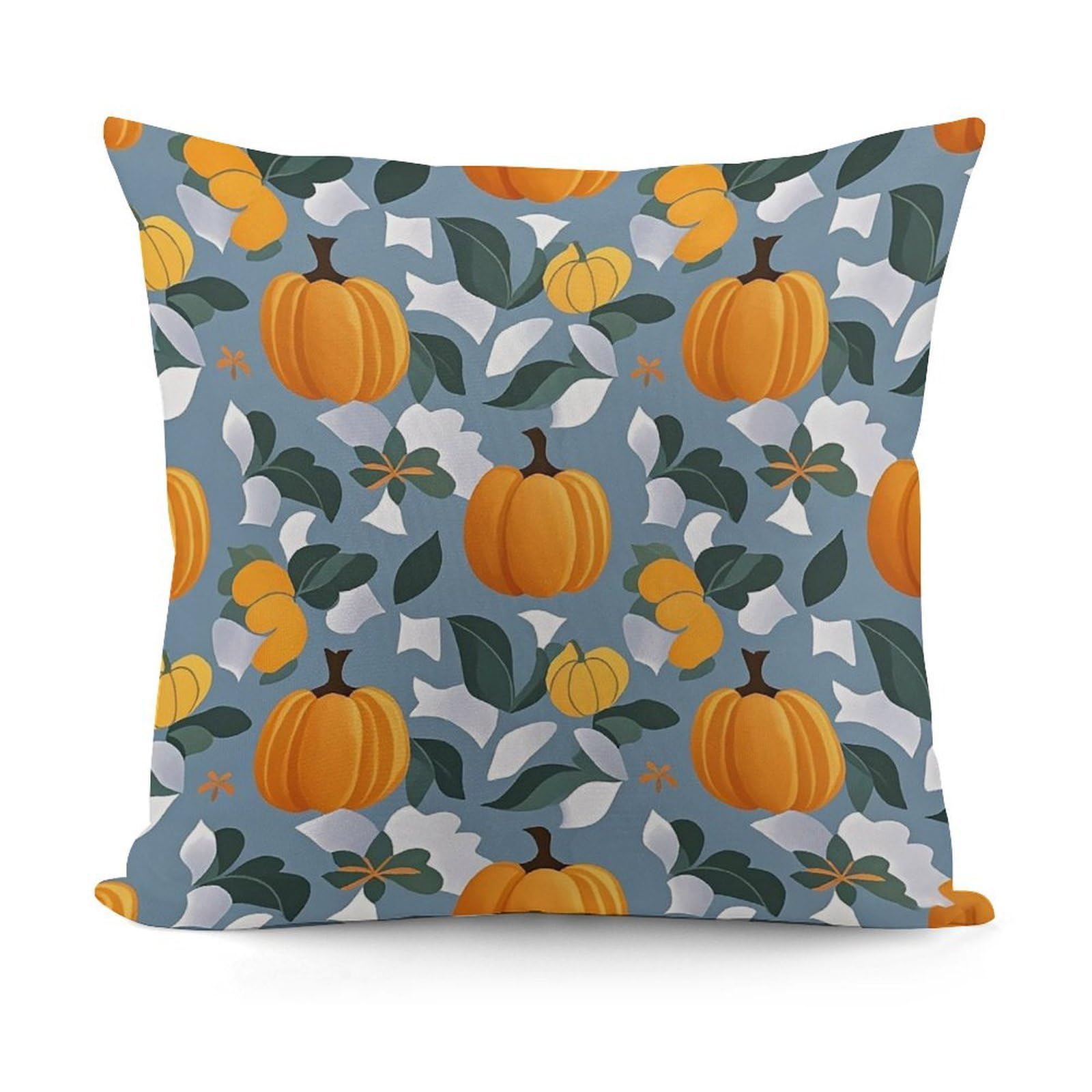 VstaDank Orange Pumpkin Pattern Throw Pillow Cover Soft Square Cushion Cover Art Artwork Pillow Covers Mordern Couch Pillow Covers Decorative Cushion Case for Chair Couch Bedroom Living Room