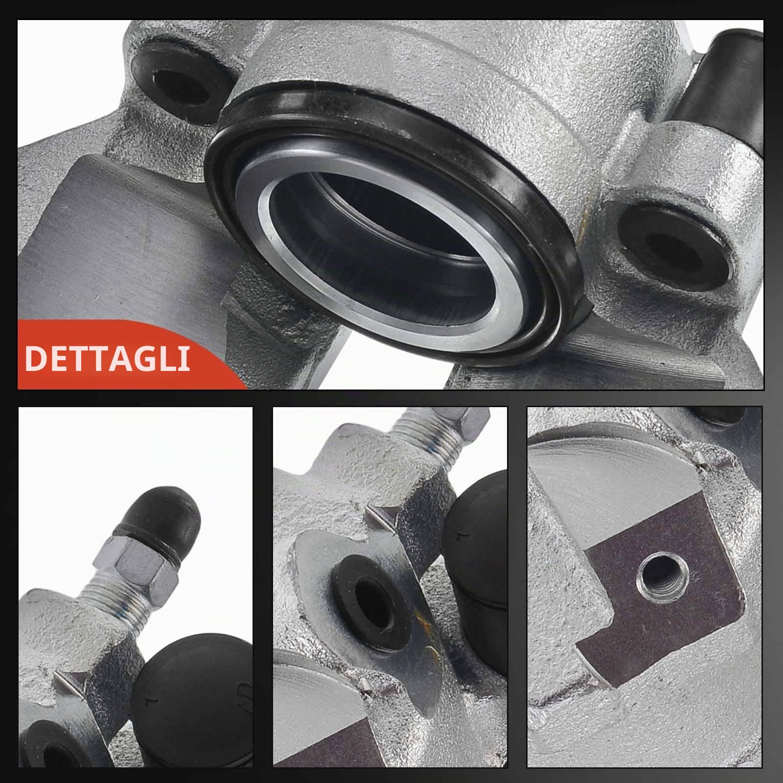 Frankberg 2x Pinza Freno Pinza del Freno Anteriore Sinistra Destra Alluminio Compatibile con A4 8D2 B5 A4 8E2 B6 A4 8EC B7 A4 Avant 8D5 B5 A4 Avant 8E5 B6 Replace# 8E0615123A | Compatibile con: P.a.s.s.a.t Variant 3B5, A4 8EC, Exeo 3R2, P.a.s.s.a.t Varian