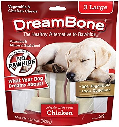 Bocados masticables DreamBone de pollo para perros