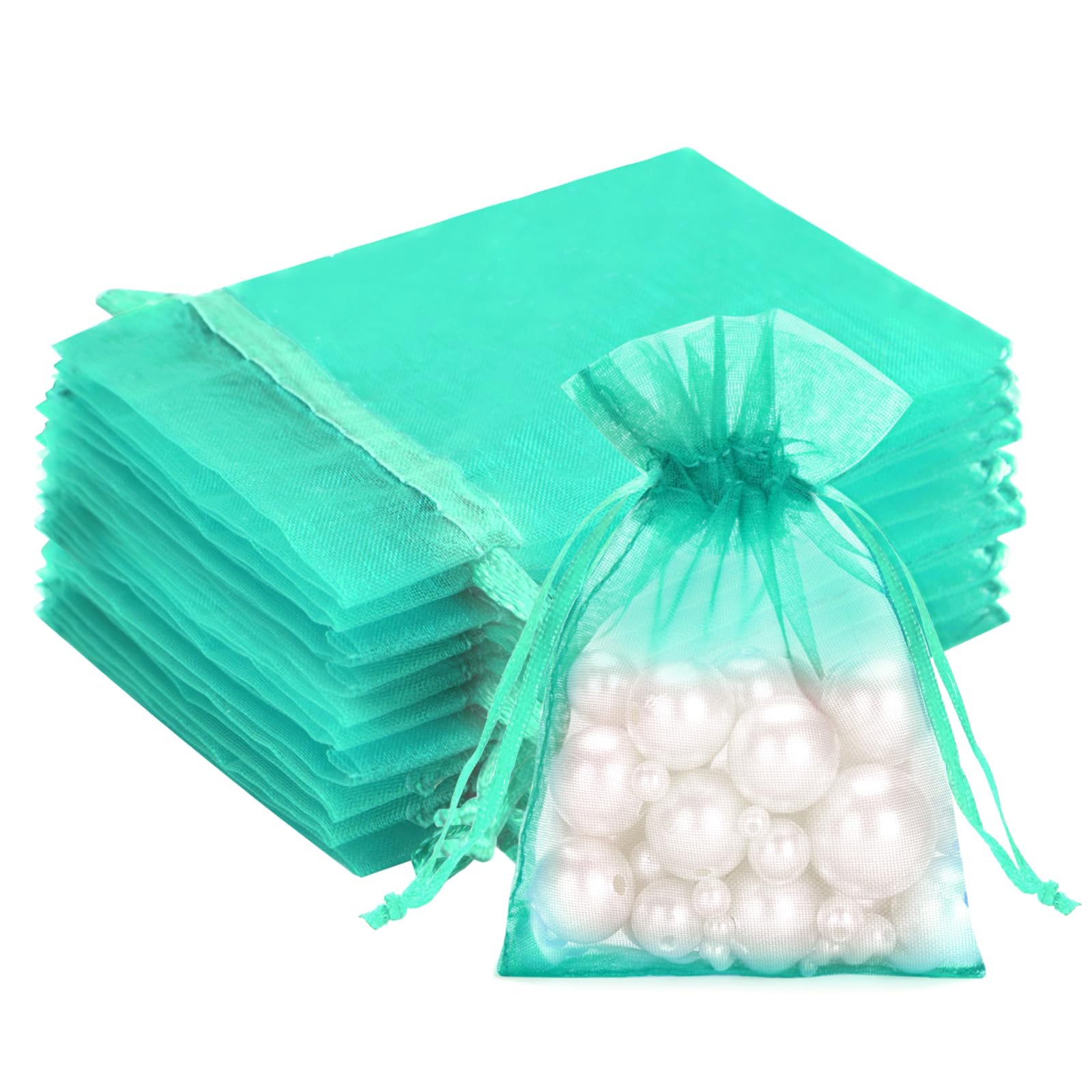 G2PLUS White Organza Gift Pouches - 7x9 CM Small Organza Favor Bags, 50 PCS Wedding Jewelry Bags - Clear Mesh Pouches for Wedding, Christmas, Birthday, Anniversary — view 73