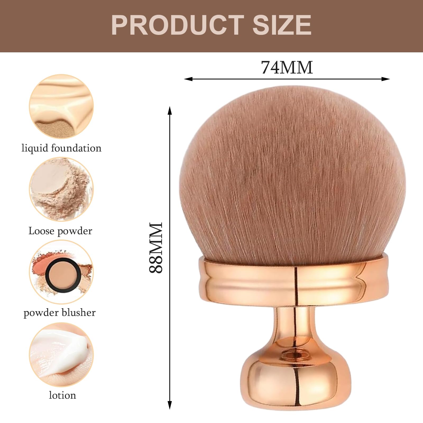 Extra Large Body Makeup Brushes - Image 2