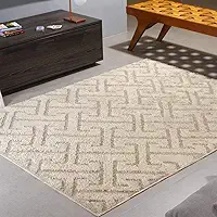 Tapete Para Sala Oásis Jazz 200x150 Com Relevo Estampa: des 02 perola Perola