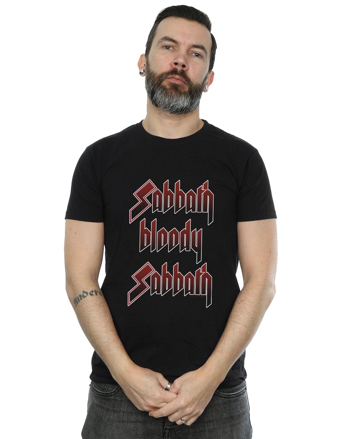 Absolute Cult Men's Black Sabbath Sabbath Bloody Sabbath T-Shirt Large