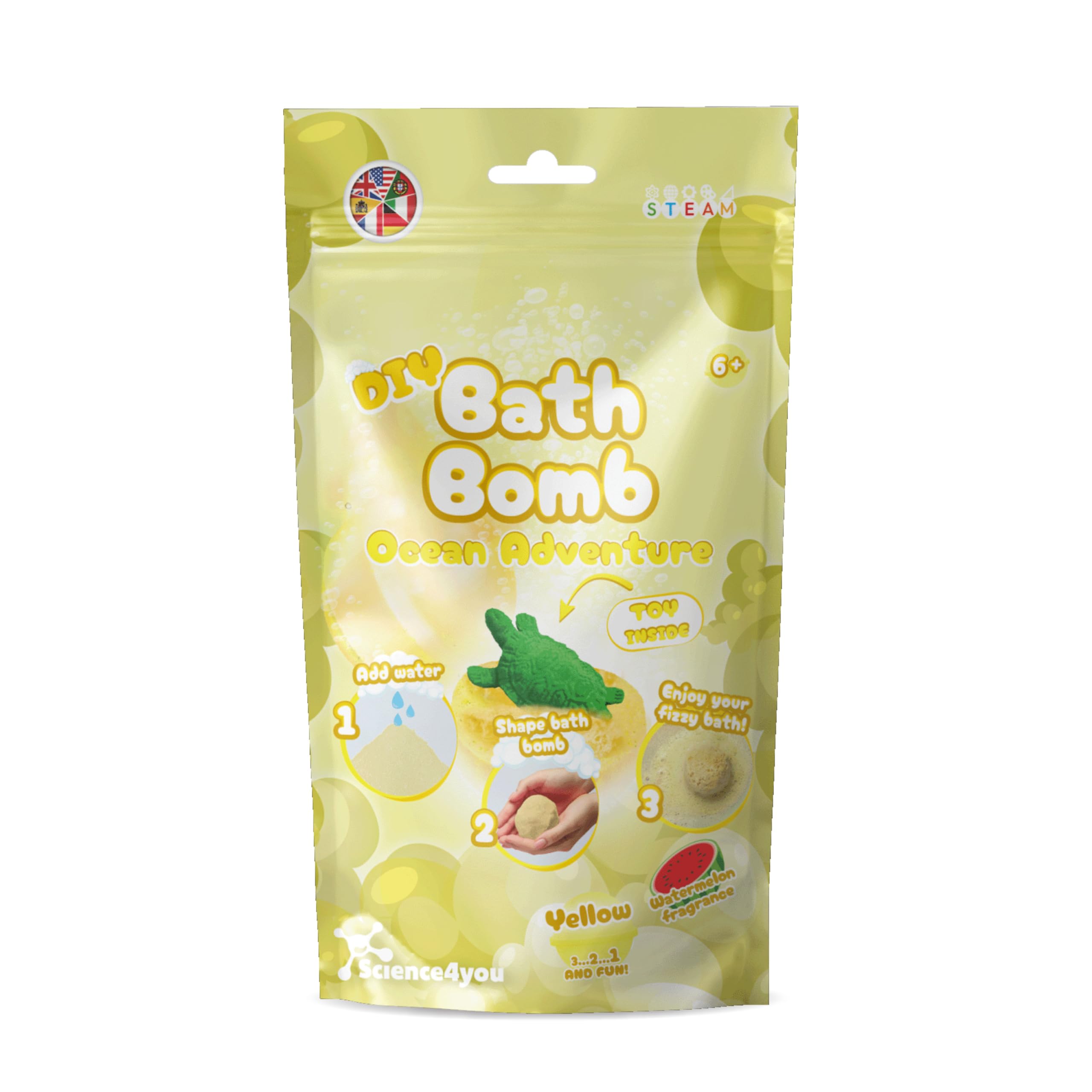 Science4you Laboratorio Cosmetico: Crea Le Tue Bombe Da Bagno Colorate E Profumate! Kit Esperimenti Scientifici Per Bambini E Bambine (8+ Anni)