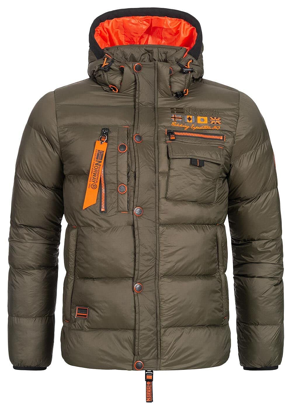 Geographical Norway Hombre Acolchado Chaqueta de Invierno Citernier Capucha