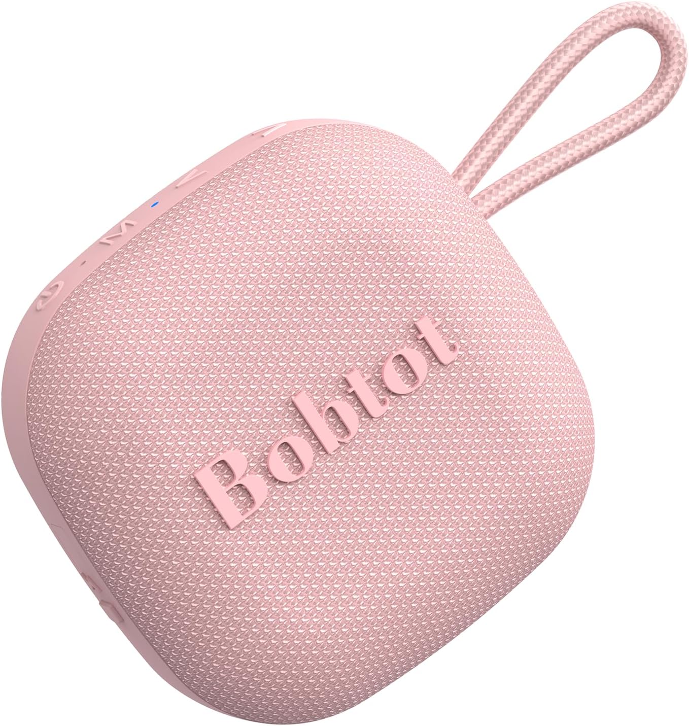 Bobtot Portable Wireless Bluetooth Speaker, IPX7 Waterproof Speakers with 16H Playing Time, Loud Stereo Sound, Built-in Mic, TWS, Small Size with Carry Lanyard, Pink - Image 1 of 6