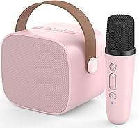 Vista 9 de Mini Máquina de Karaoke, Juguetes Divertidos para Navidad y Cumpleaños para Niños de 4 a 12 Años, Niñas, Niños, Adultos, Micrófono de Karaoke