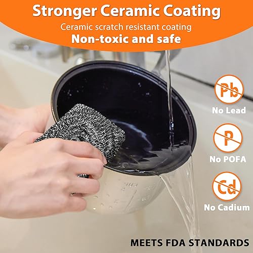 Miniatura 2 de MOOSUM Arrocera eléctrica con un toque para arroz asiático japonés para sushi, 5 tazas sin cocinar, olla rápida y cómoda con vaporizador, cubierta