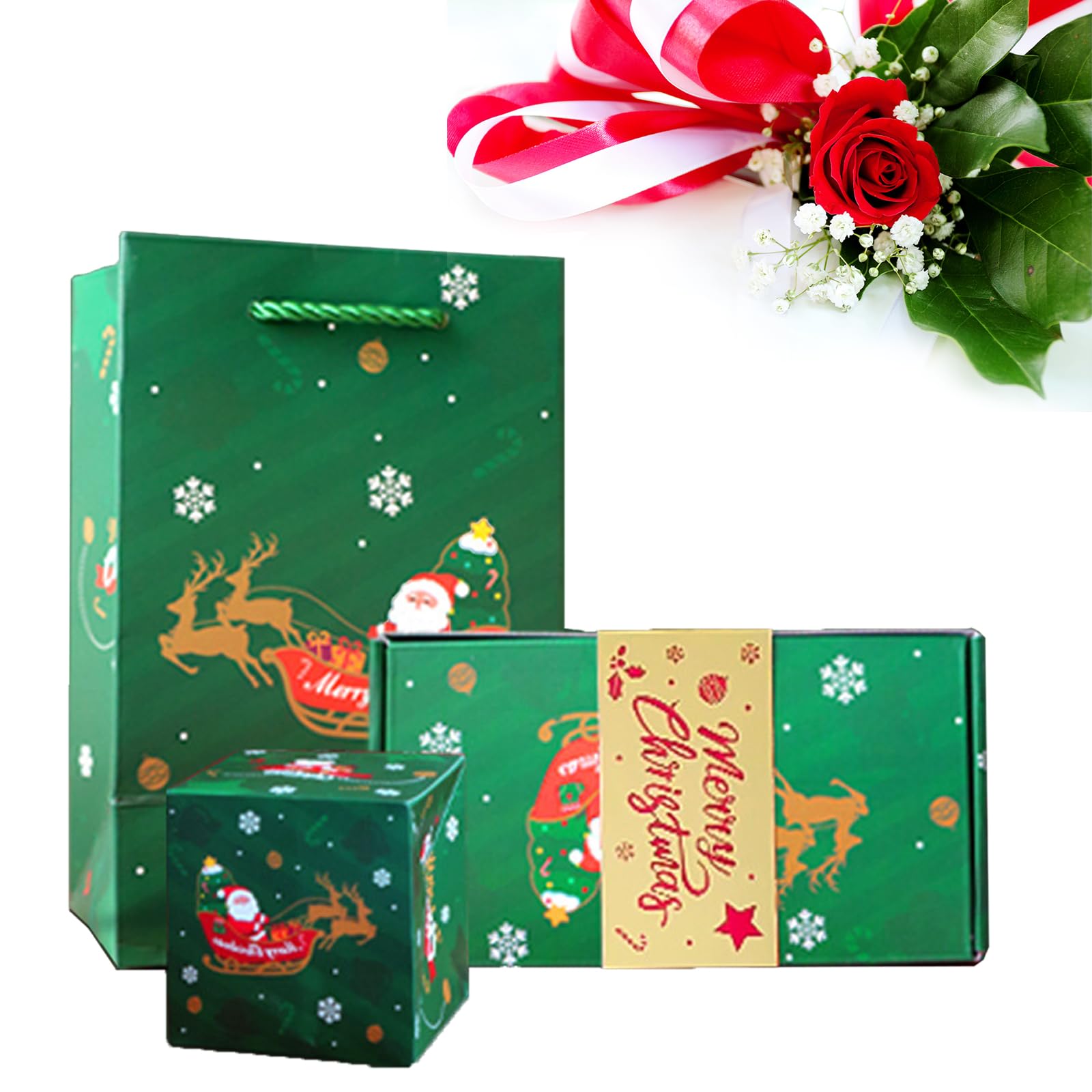 DYFCNP Surprise Gift Box Explosion, Merry Christmas Surprise Gift Boxes for Money and Birthday,2025 Newly Upgrade Pop-Up Explosion Boxes,Folding