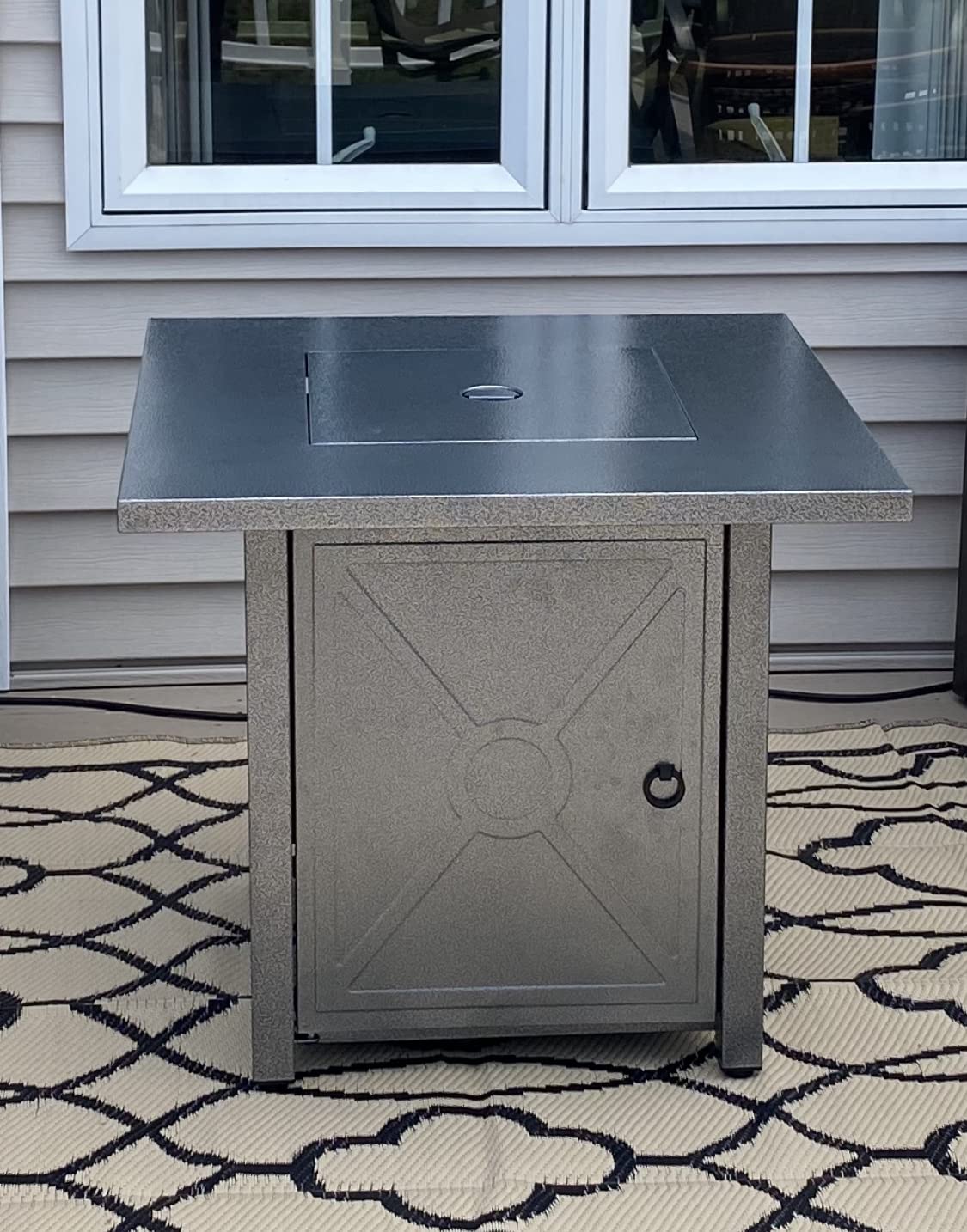 27/mo Finance R.W.FLAME Fire Pit Table 32in Square Metal Firepits